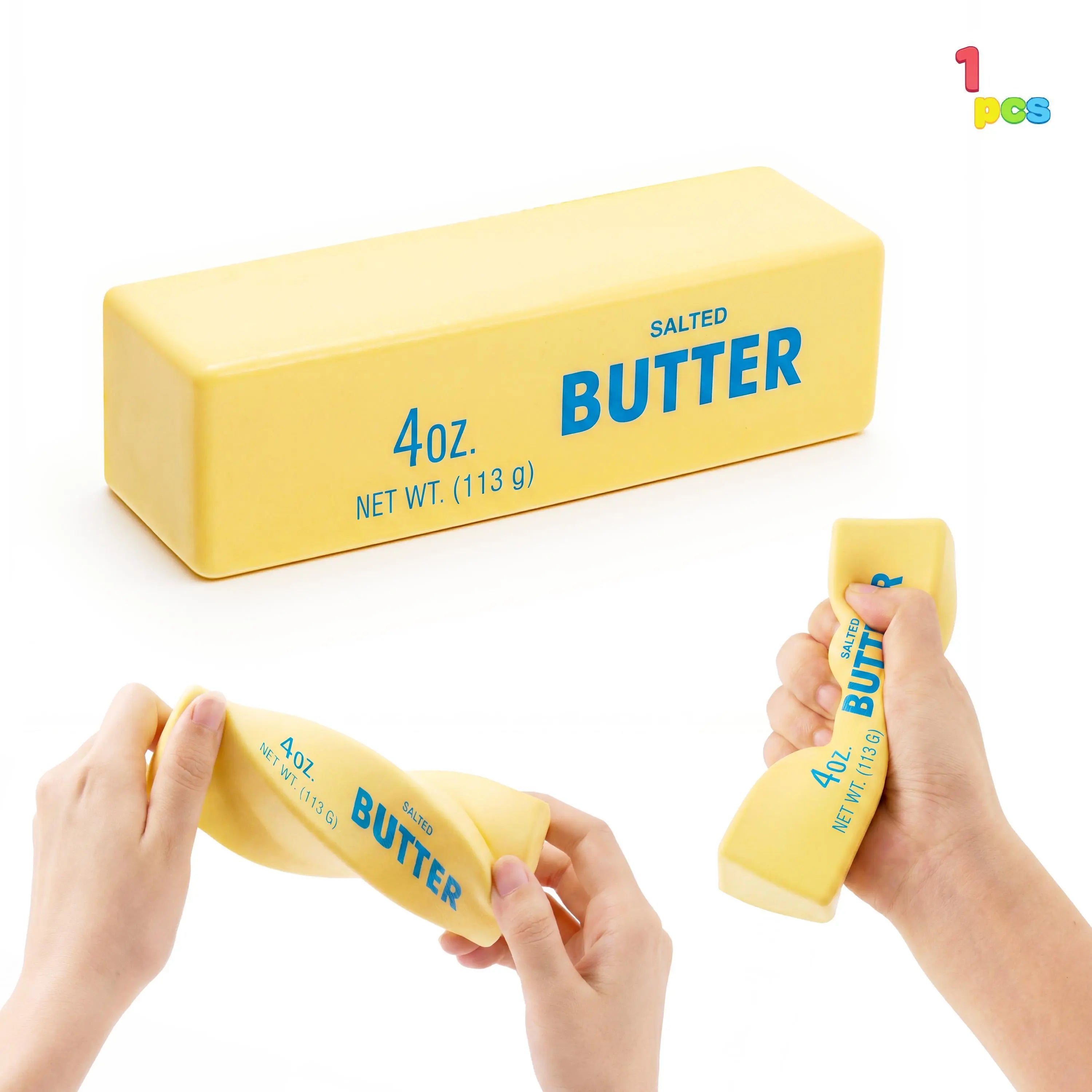 Butter Stick Squishy Toy – Slow-Rising Stress Relief Fidget Toy, Soft Squeeze Sensory Decompression Toy for Kids & Adults, Regular & Jumbo Sizes, Birthday Gift & Party Favor