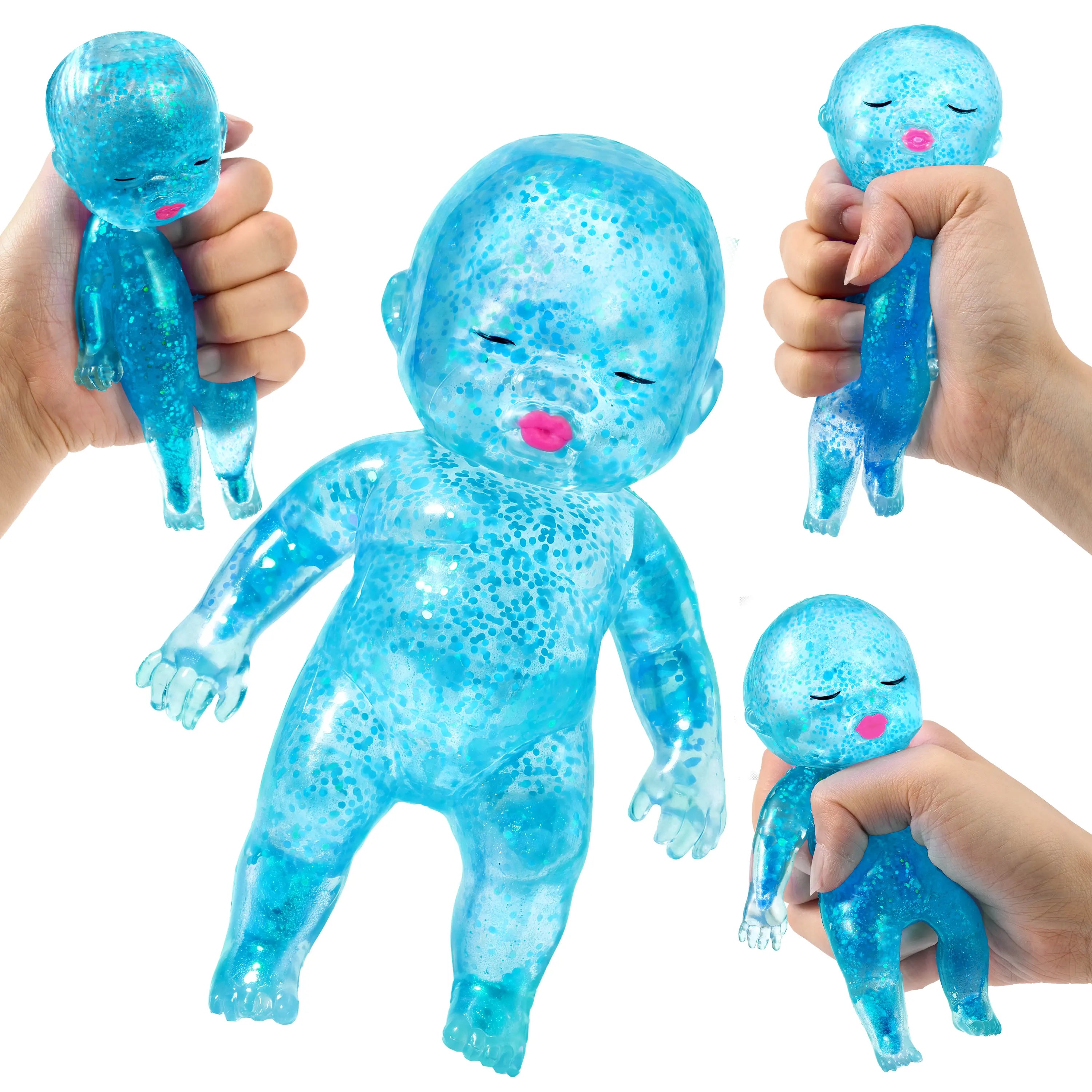 Baby Glitter Squishy Toys – 1/3PCS Slow-Rising Stress Relief Fidget Toy, Soft Squeeze Sensory Toy for Kids & Adults, Anxiety Relief Decompression Toy, Party Favor & Desk Gift