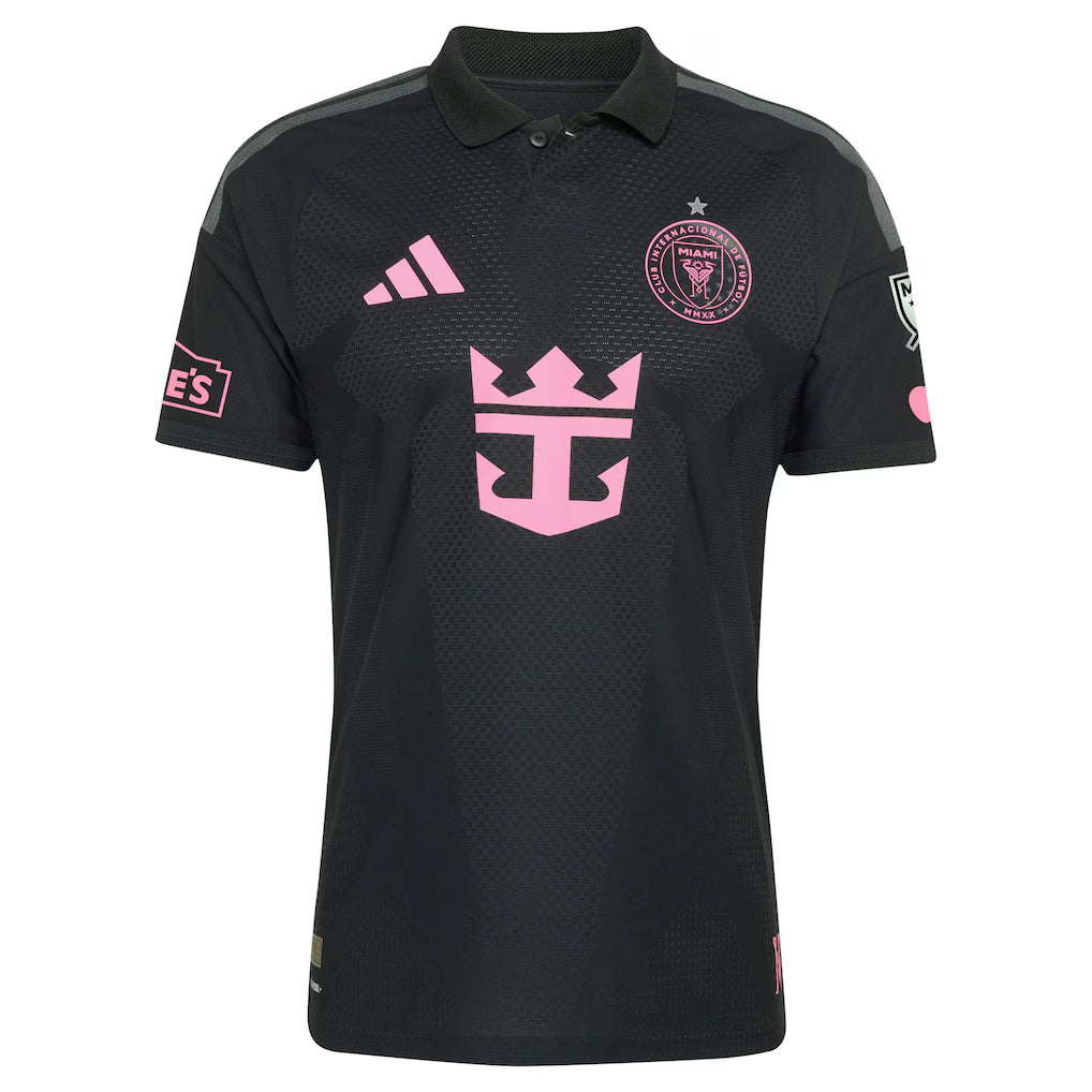 Inter Miami CF Home Football Jersey 2026 - Black Button Shirt - Player #10 (Messi)