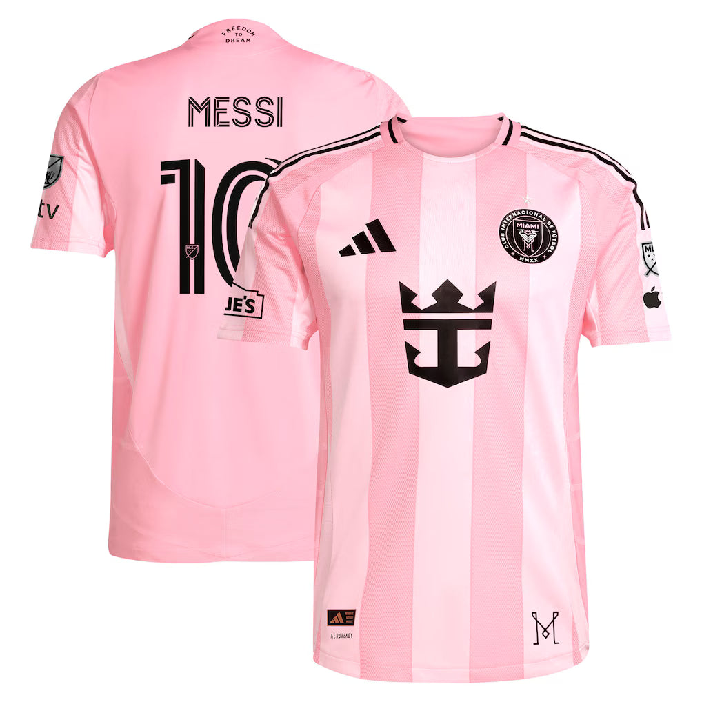 Inter Miami CF Home Soccer Jersey 2025 - Pink Shirt - Player #10 (Messi)