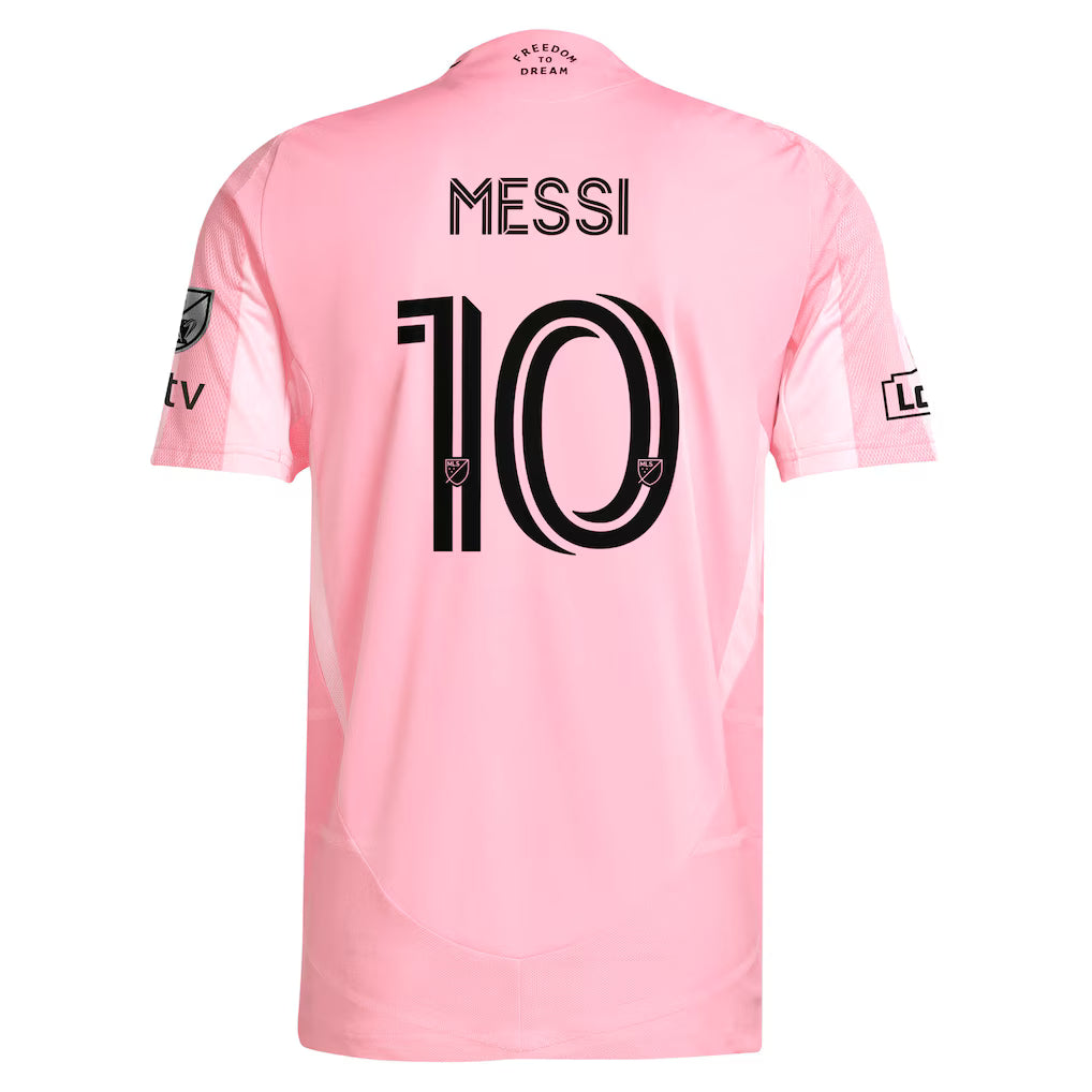 Inter Miami CF Home Soccer Jersey 2025 - Pink Shirt - Player #10 (Messi)