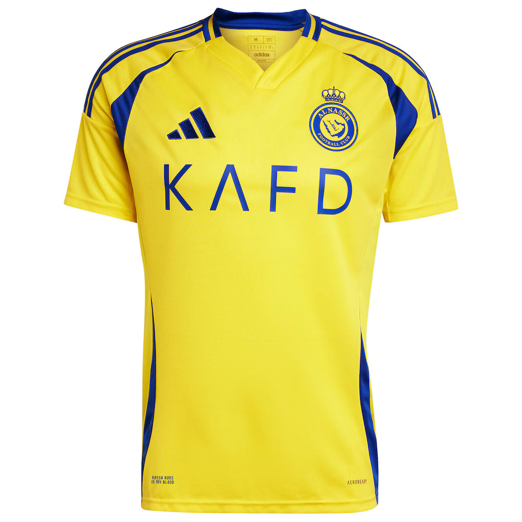 Al-Nassr FC Home Soccer Jersey 2024/25 - Yellow Shirt - Player #7 (Ronaldo)