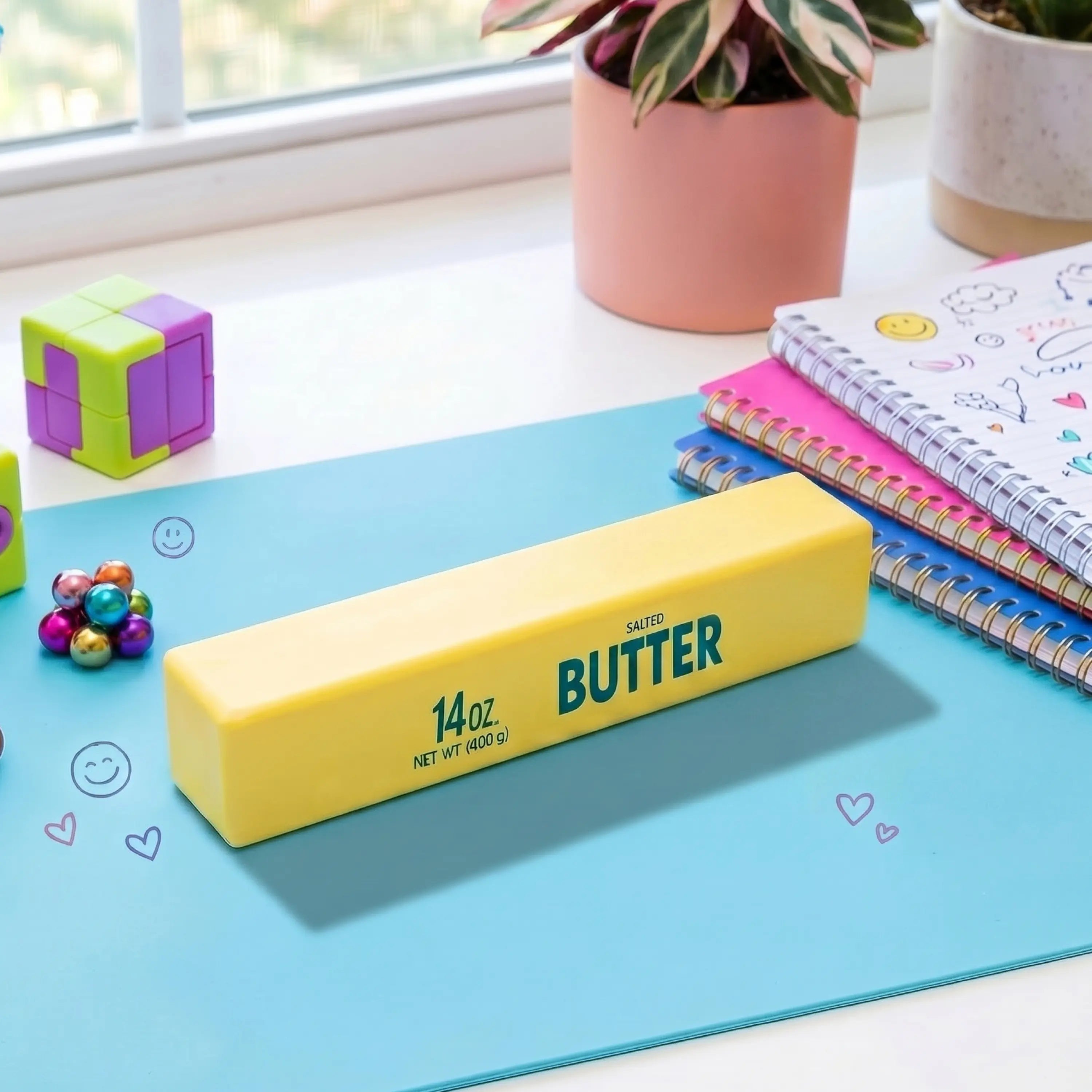 Jumbo Butter Squishy Toy – Slow-Rising Stress Relief Fidget, Soft Squeeze Sensory Decompression Toy for Kids & Adults, Stress Ball, Office Desk Toy, Birthday Gift & Party Favor