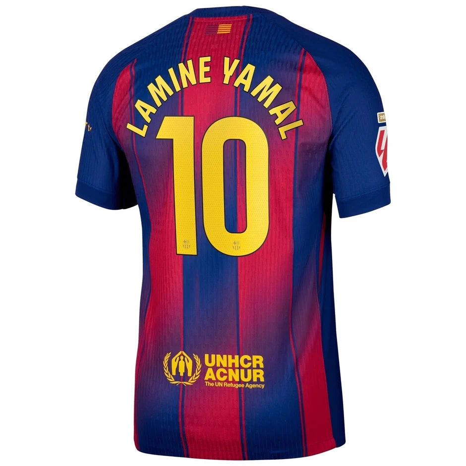 FC Barcelona Home Soccer Jersey 2025/26 - Blue/Garnet Shirt - Player #10 (Yamal)