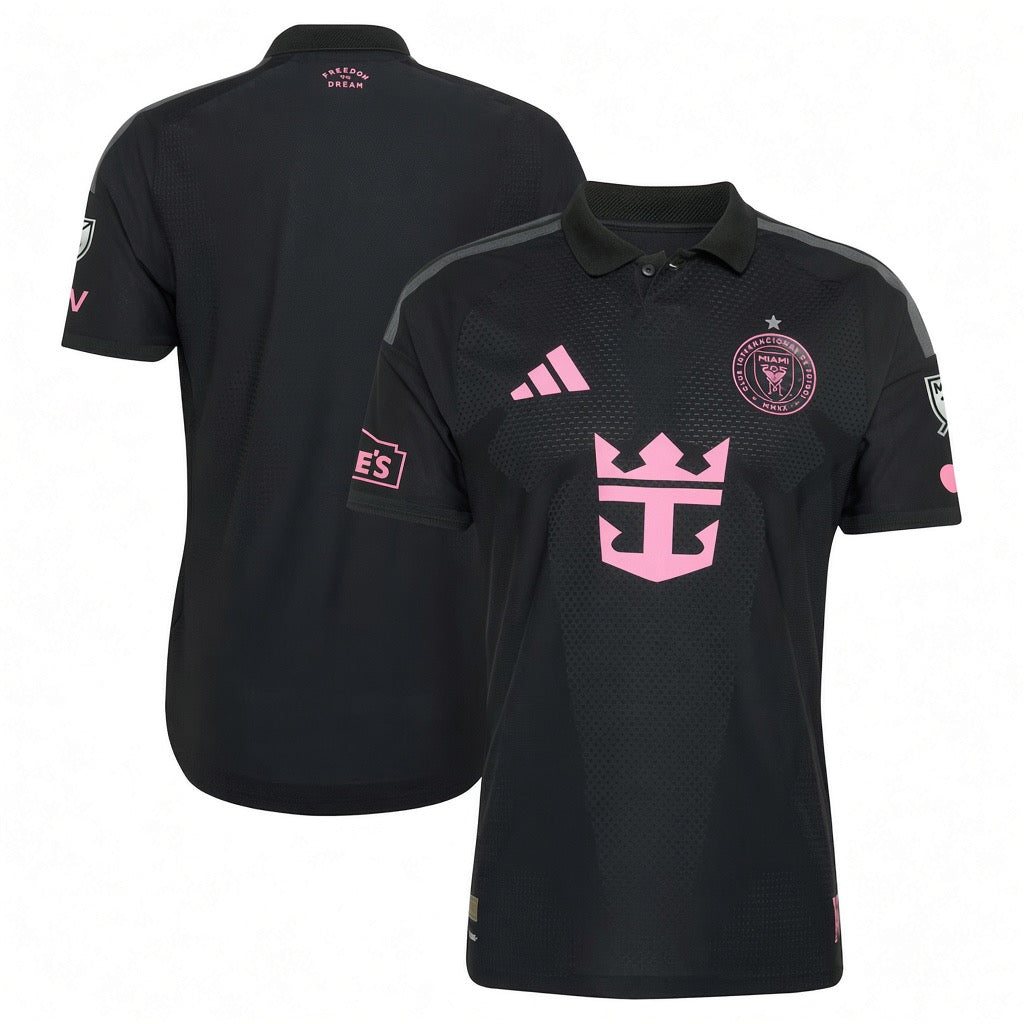 Inter Miami CF Home Football Jersey 2026 - Black Button Shirt