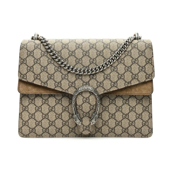 GUCCI Beige Dionysus Medium Shoulder Bag