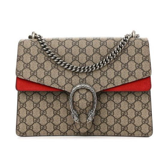 GUCCI Red Dionysus Medium Shoulder Bag