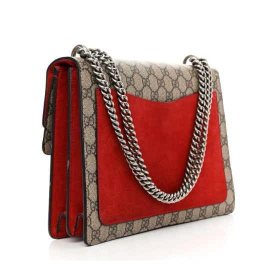 GUCCI Red Dionysus Medium Shoulder Bag