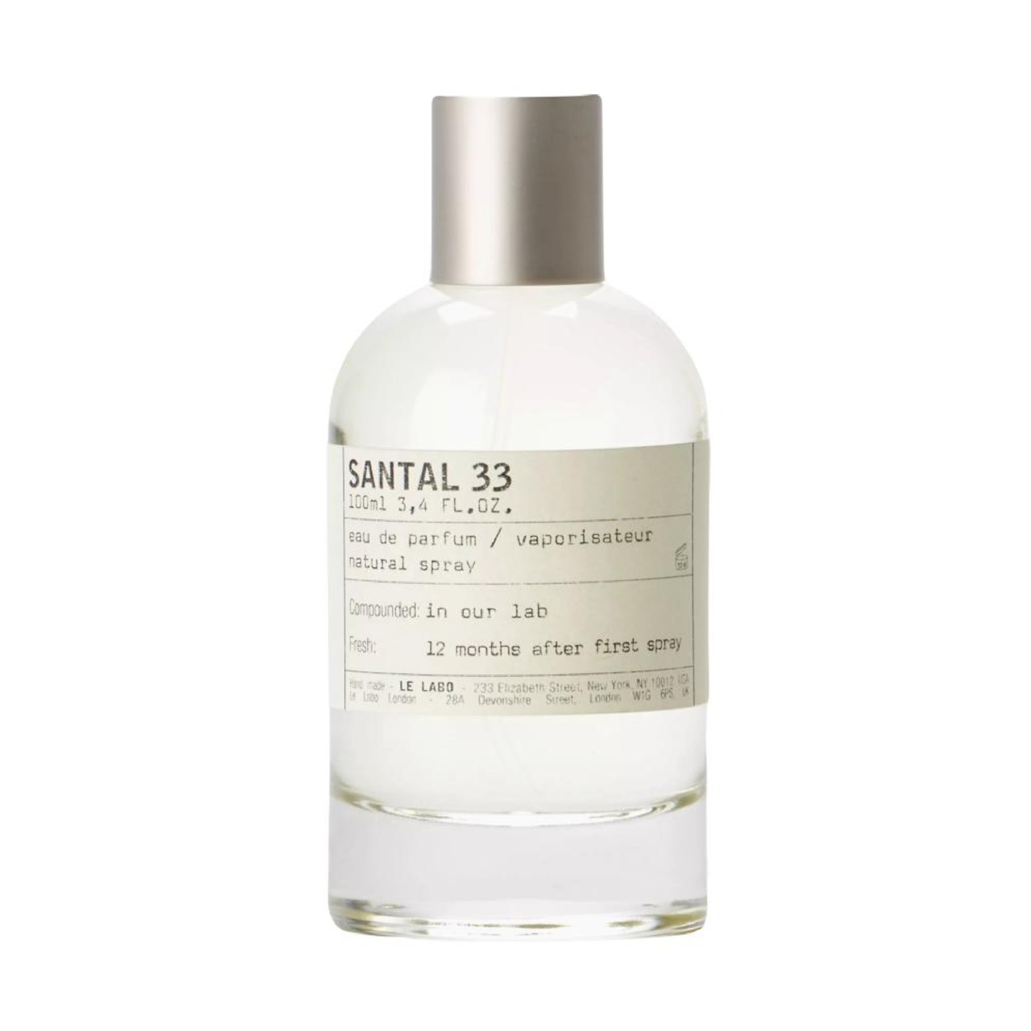 Le Labo Santal 33 Unisex EDP Spray 3.4oz/100ml