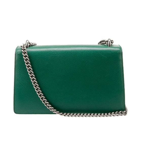 GUCCI Green Leather Dionysus Small Shoulder Bag