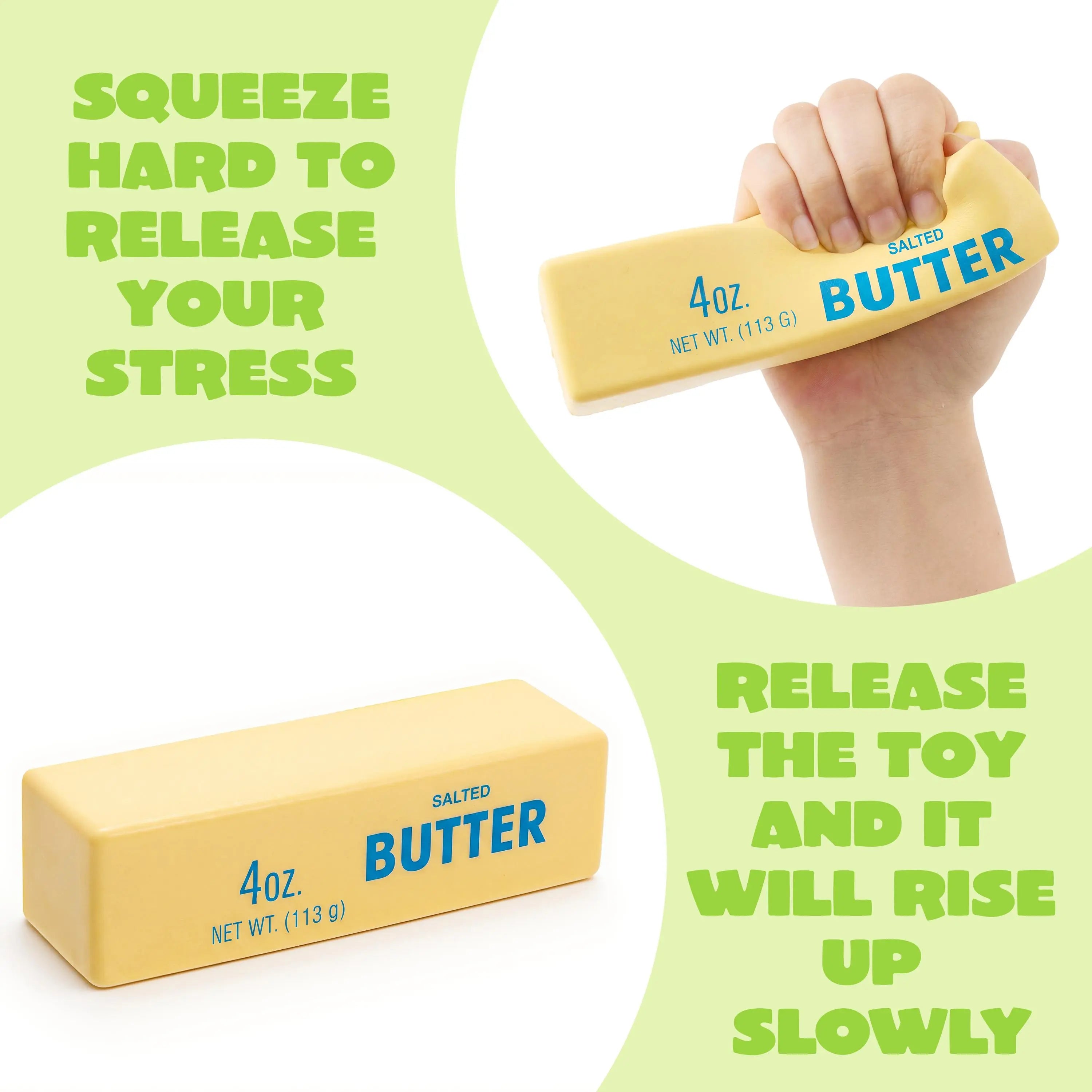 Butter Stick Squishy Toy – Slow-Rising Stress Relief Fidget Toy, Soft Squeeze Sensory Decompression Toy for Kids & Adults, Regular & Jumbo Sizes, Birthday Gift & Party Favor