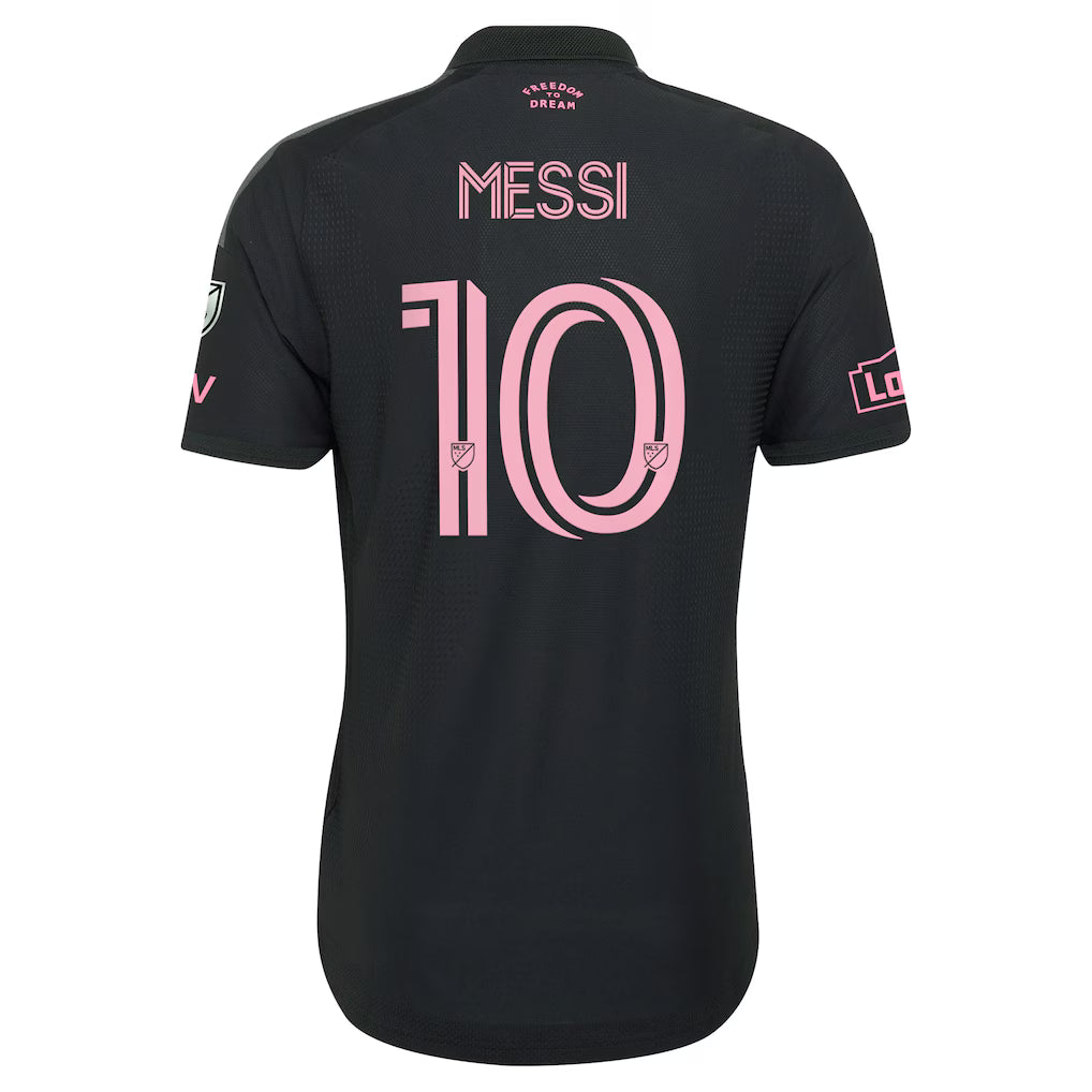 Inter Miami CF Home Football Jersey 2026 - Black Button Shirt - Player #10 (Messi)